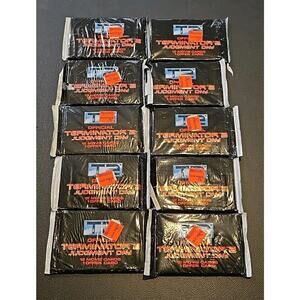 Lot Of 10 Terminators Judgement Day Card Packs Lot 130 Cards
